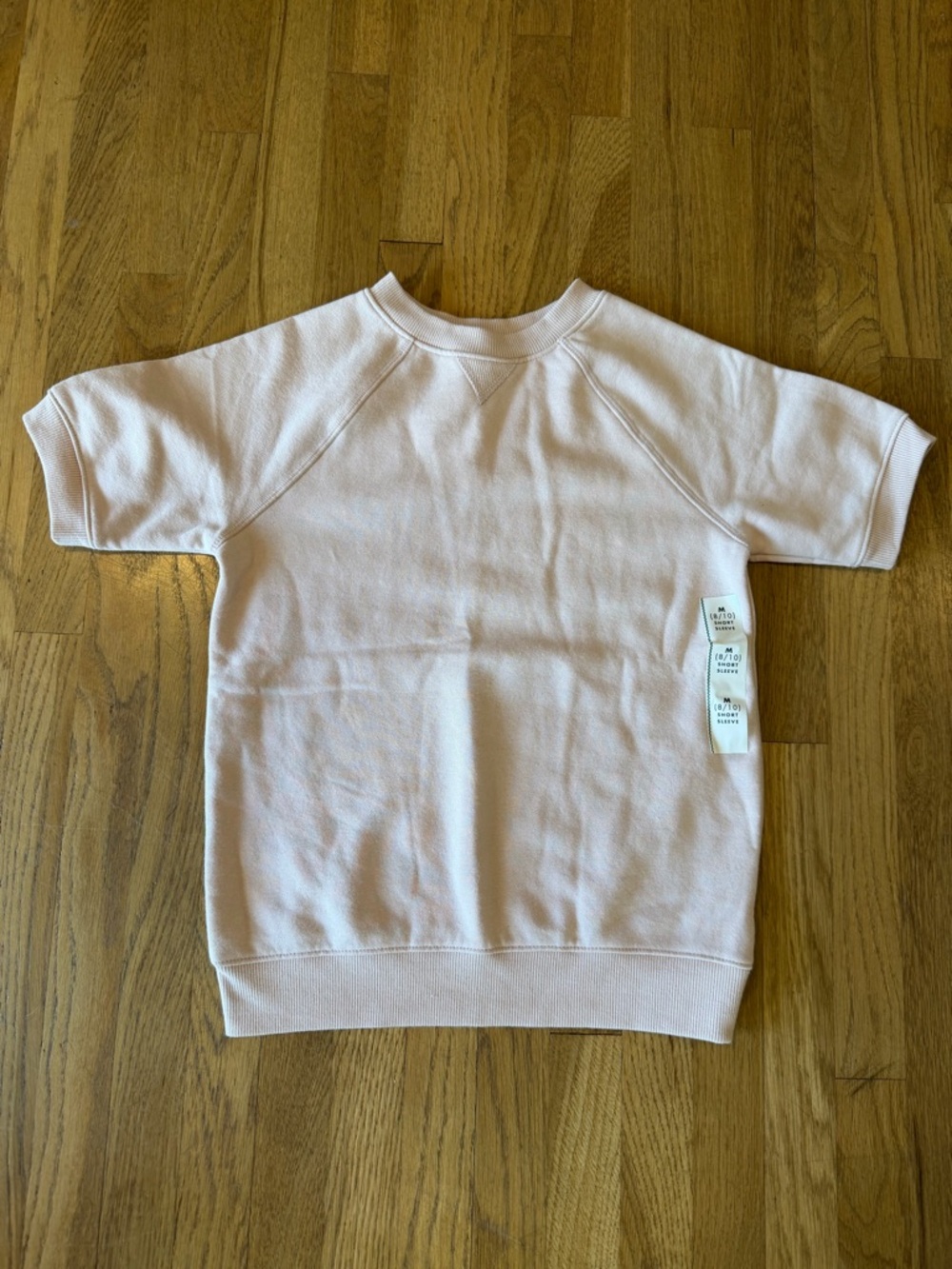 Cat & Jack Light Pink Short Sleeve Sweatshirt NWPT Size M (8/10)